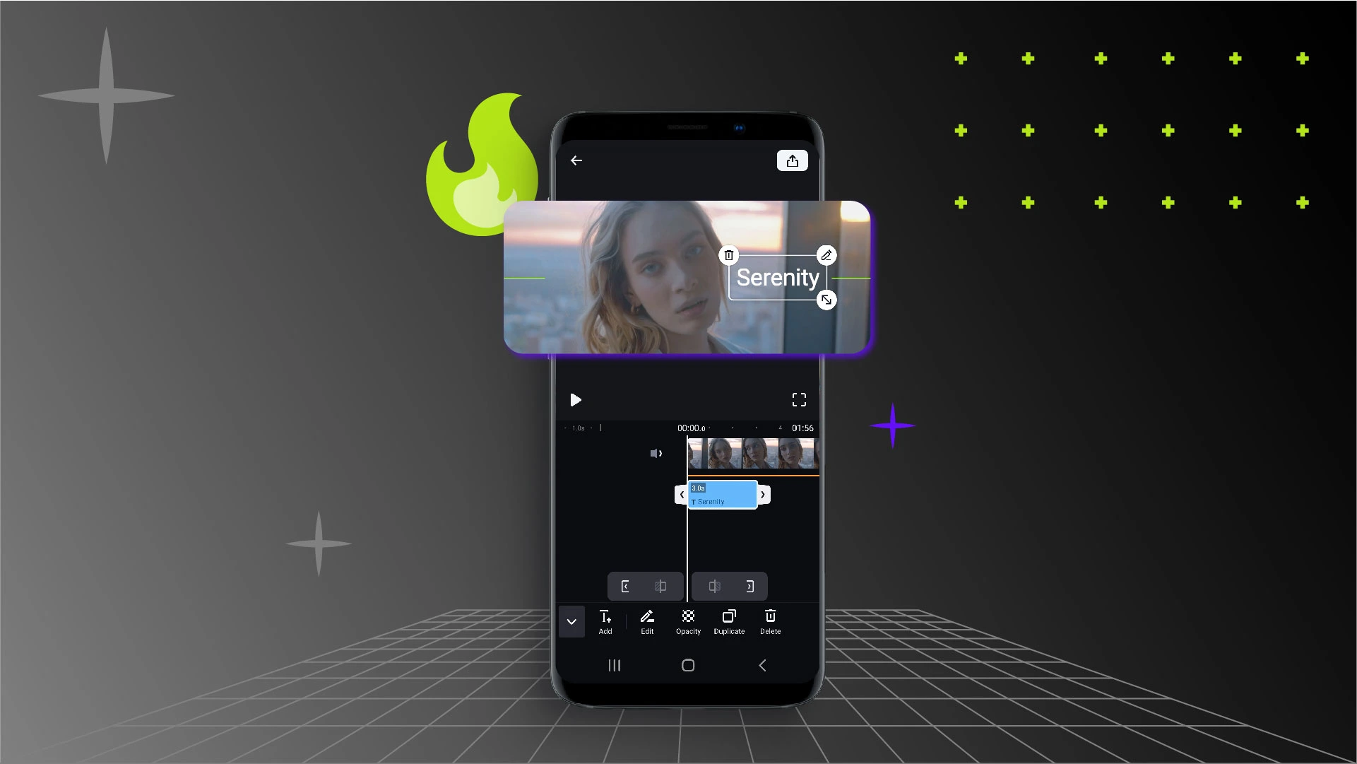 ShotCut free video editor android video editing app align text