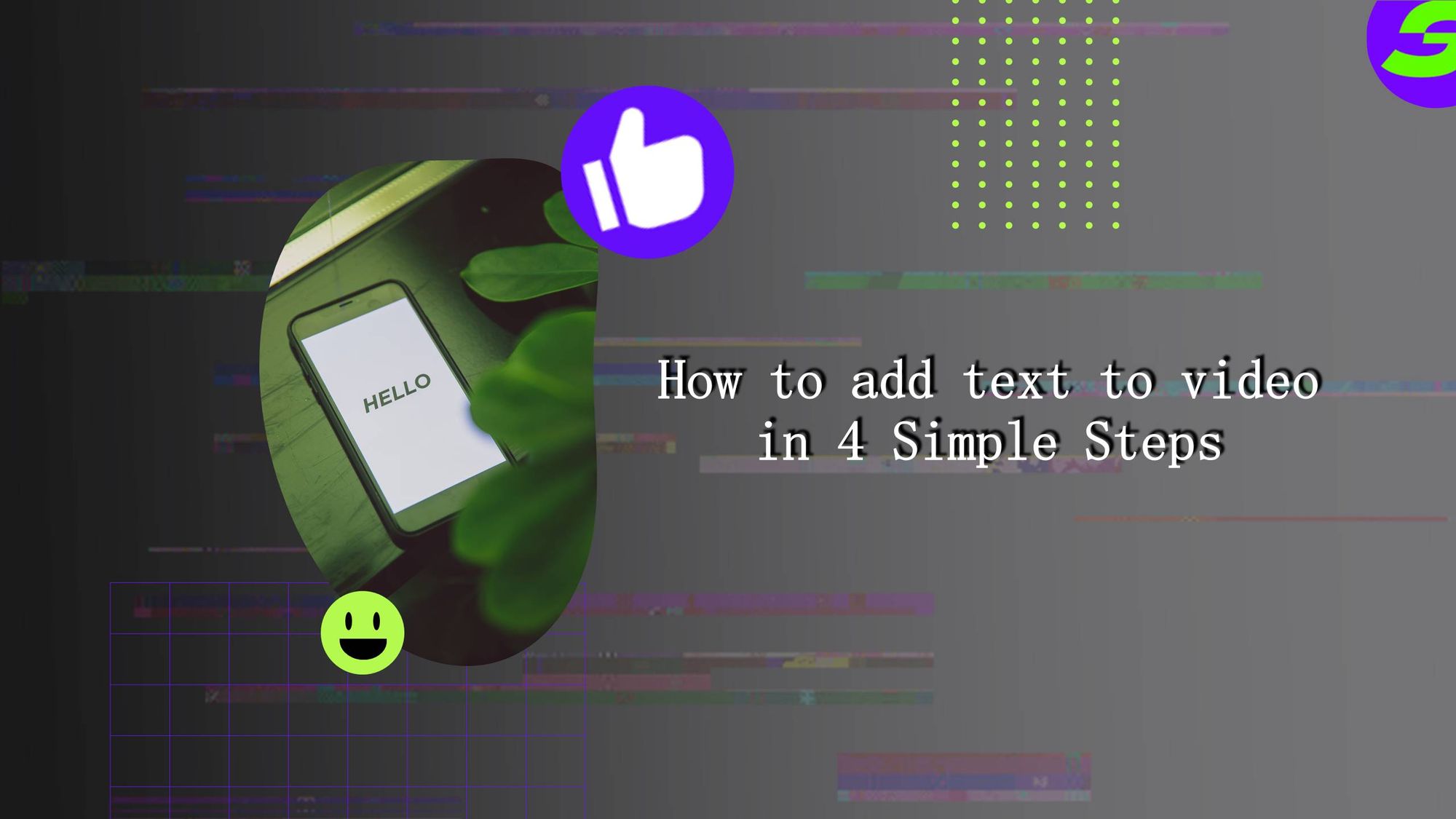 how to add text in uploaded youtube video