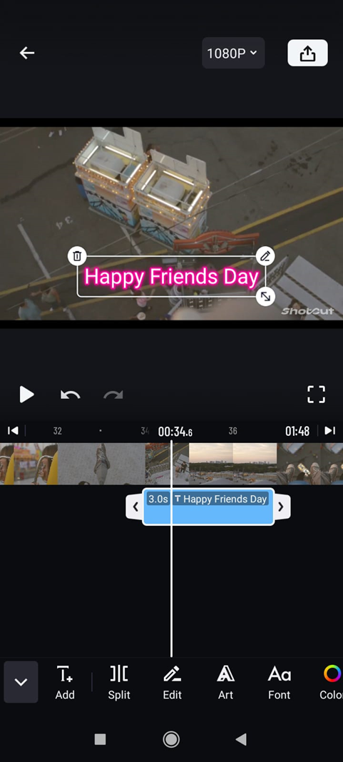 Happy Friends Day Video With ShotCut Free Video Editor